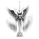 azrael the archangel tattoo design idea
