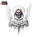 azrael the archangel tattoo design idea