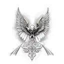 azrael the archangel tattoo design idea