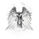 azrael the archangel tattoo design idea