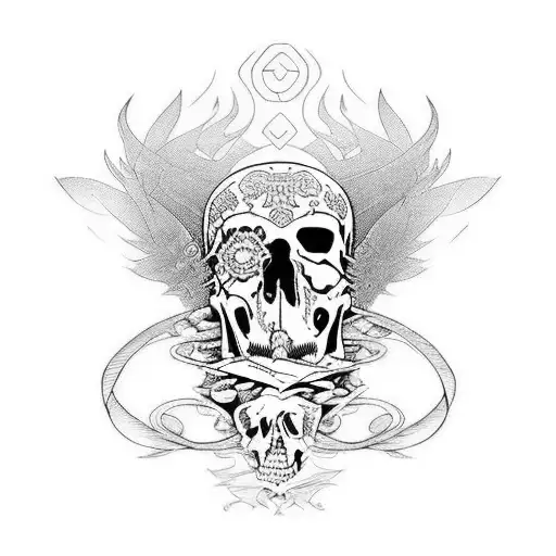 When death dances, accompany him  tattoo design idea