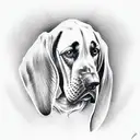 bloodhound tattoo design idea