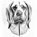 bloodhound tattoo design idea