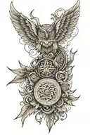 woodworking tattoo design idea