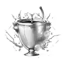 Cracked Chalice tattoo design idea