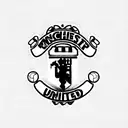 Manchester United forearm loop tattoo design idea