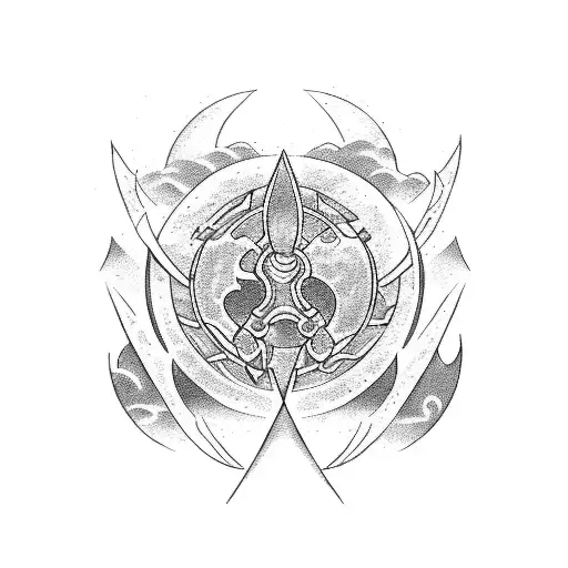 water tribe from Avatar symbol tattoo design idea