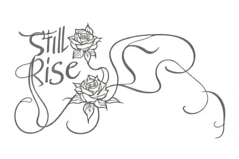 Still I Rise tattoo design idea