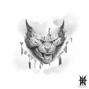 travis scott raging tattoo design idea