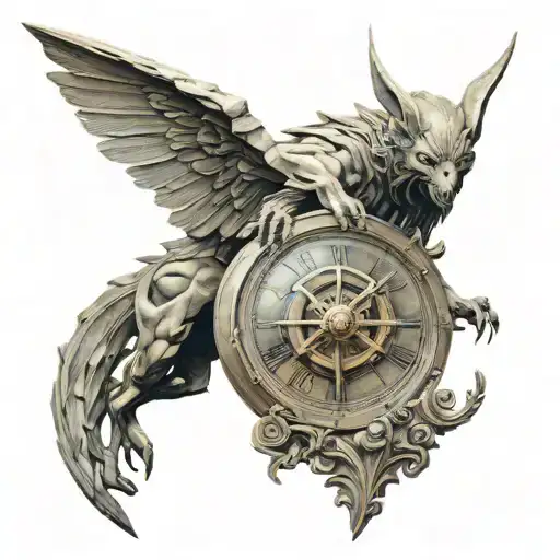 chronos sculture tattoo design idea