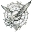 chronos tattoo design idea