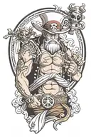 One piece whitebeard  tattoo design idea