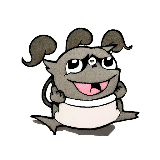 gremlins estilo rubber hose tattoo design idea