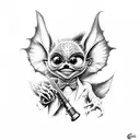 gremlins estilo rubber hose tattoo design idea