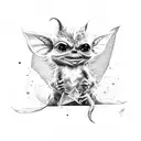 gremlins estilo rubber hose tattoo design idea