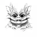 gremlins estilo rubber hose tattoo design idea