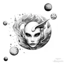 Fire Water Earth Air Elements tattoo design idea