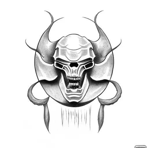 doom eternal tattoo design idea