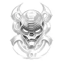 doom eternal tattoo design idea