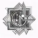 Bauhaus  tattoo design idea