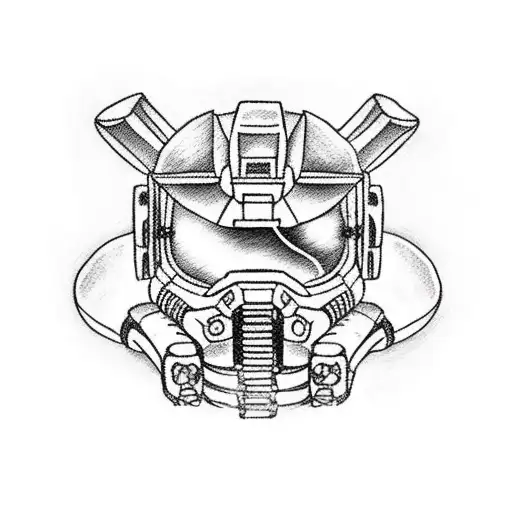 master Chief with a tutu tattoo design idea