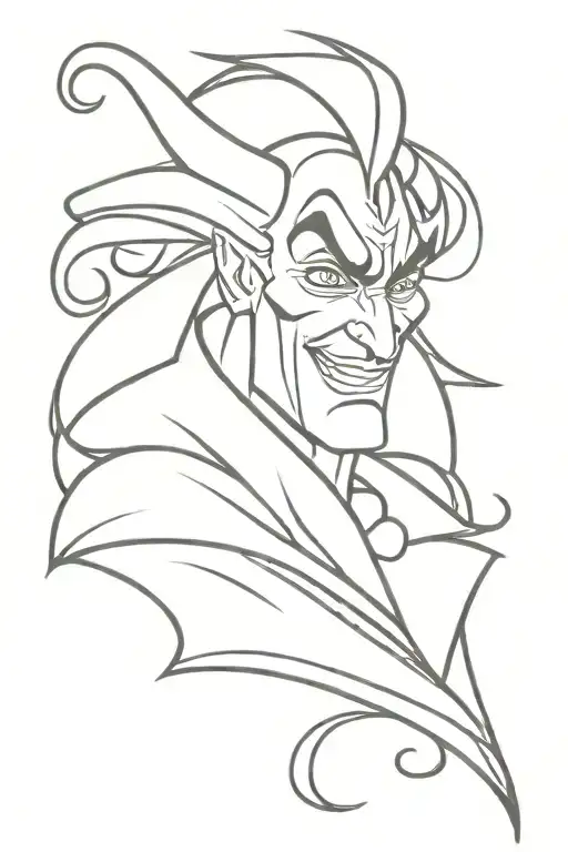 disney villain tattoo design idea