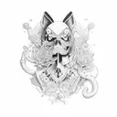 make mariachi and wife tattoo design idea