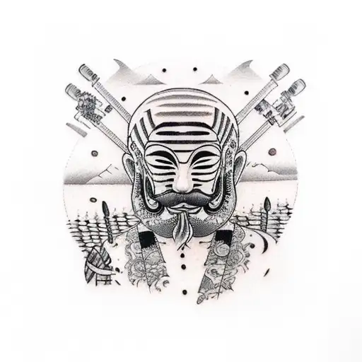 gondolier Venice  tattoo design idea