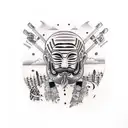 gondolier Venice  tattoo design idea