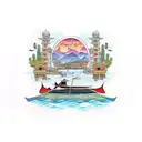 gondolier Venice  tattoo design idea