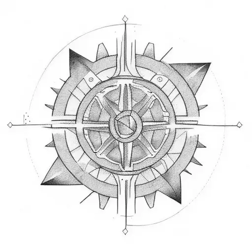 gear shift tattoo design idea