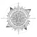 gear shift tattoo design idea