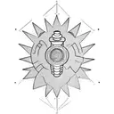 gear shift tattoo design idea