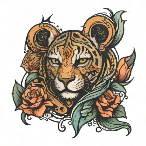 I want a tattoo like the one Ilia Topuria has, but I want to change the design. For men, I want something that represent tattoo design idea