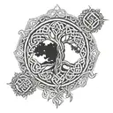 celtic tree intertwined with christianity ruining me tattoo design idea