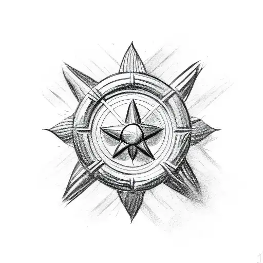 maltese cross tattoo design idea