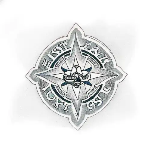 maltese cross tattoo design idea