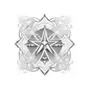 maltese cross tattoo design idea