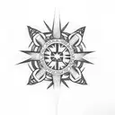 maltese cross tattoo design idea