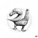dodo tattoo design idea