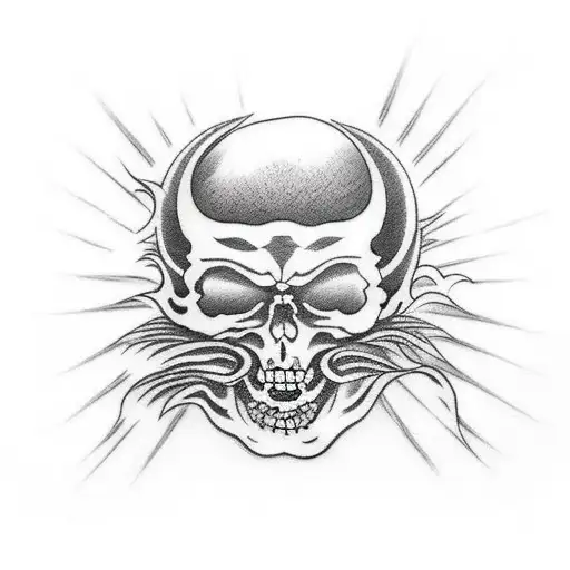 holy death  tattoo design idea