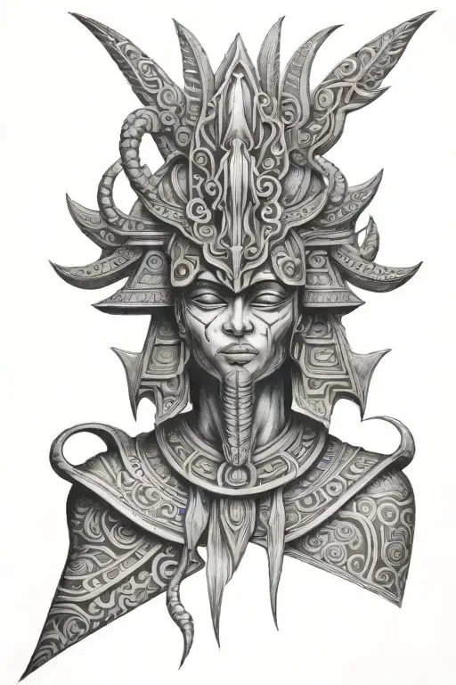 Osiris full length tattoo design idea