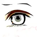 eyes crying tattoo design idea
