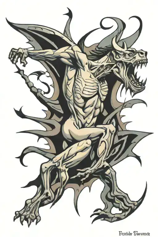 Guernica by Picasso painting tattoo design idea