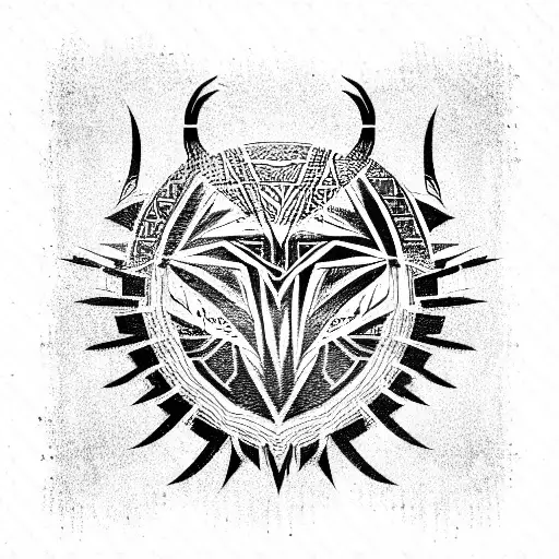 vulture tattoo design idea