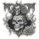 alastor  tattoo design idea