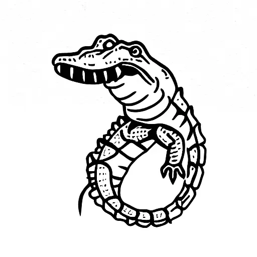 Share more than 69 feminine alligator tattoo latest  ineteachers