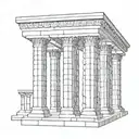 vector persepolis column tattoo design idea
