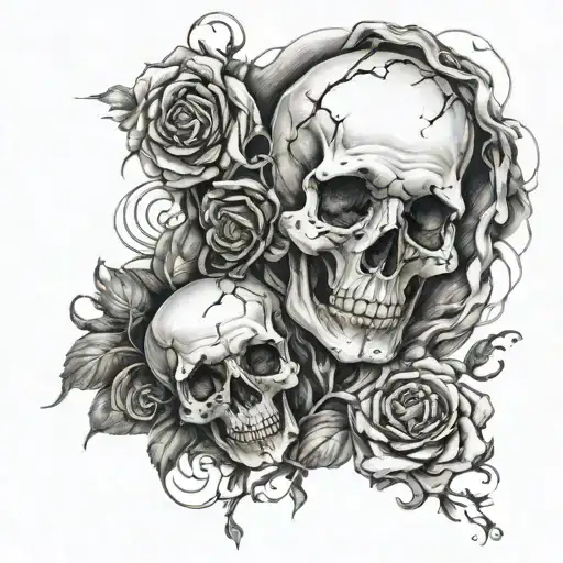pain hatred grief sorrow tattoo design idea