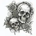 pain hatred grief sorrow tattoo design idea